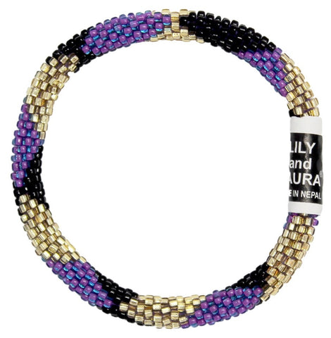 Lily and Laura Gold, Purple and Black Big Diamond